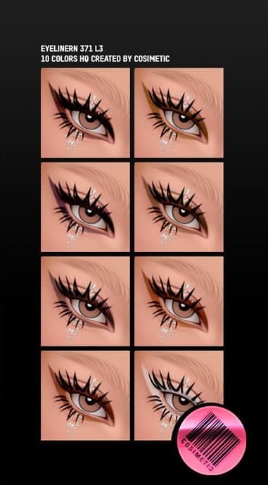 Галерея мода Подводка Gothic Eyeliner N371 L3 Glitter #1